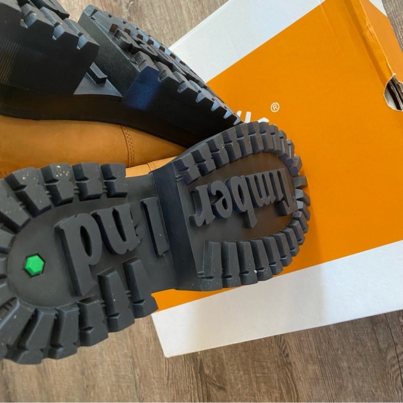 Timberland Boots Women Size 9.5 Timberland Sky Wheat Tan 6in Lace Up Platform - Picture 5 of 8